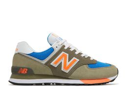 New Balance: Оранжевые кроссовки 