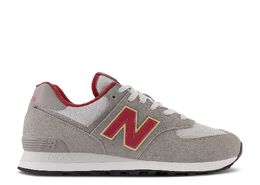 New Balance: Серые кроссовки  574