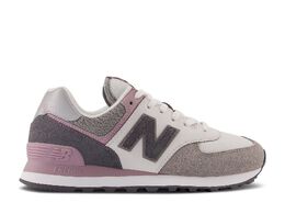 New Balance: Зелёные кроссовки  574