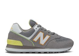 New Balance: Серые кроссовки  574