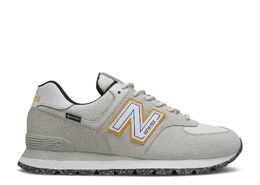 New Balance: Белые кроссовки  574