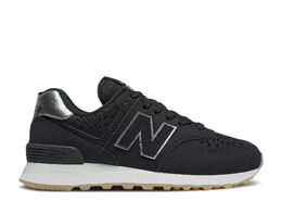 New Balance: Чёрные кроссовки  574