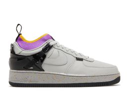 Nike: Серые кроссовки Air Force 1 Low