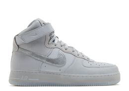 Nike: Серебристые кроссовки  Air Force 1 High