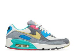 Nike: Серые кроссовки Air Max 90