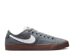 Nike: Серые кроссовки  Blazer Court SB