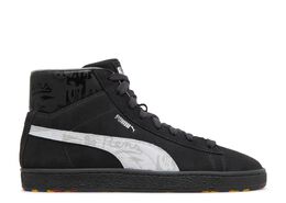 PUMA: Чёрные кроссовки  Suede