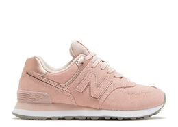 New Balance: Розовые кроссовки  574