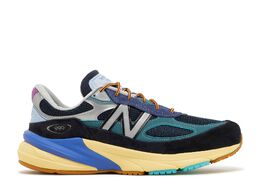 New Balance: Синие кроссовки 