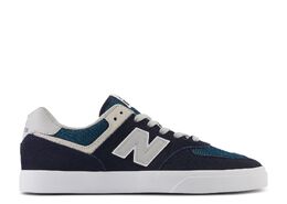 New Balance: Синие кроссовки  574