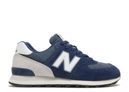 New Balance: Синие кроссовки  574