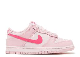 Nike: Розовые кроссовки Dunk Low