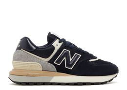 New Balance: Синие кроссовки  574