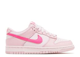 Nike: Розовые кроссовки  Dunk Low