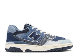 New Balance: Синие кроссовки  550