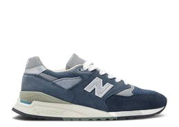 New Balance: Синие кроссовки 