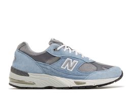 New Balance: Голубые кроссовки  991