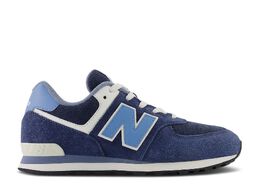 New Balance: Синие кроссовки  574