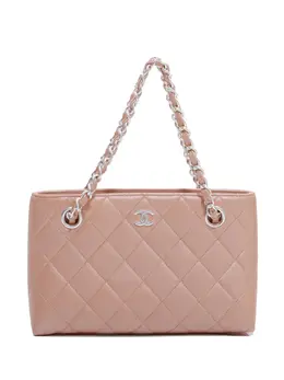 CHANEL Pre-Owned: Светлая сумка-шоппер 
