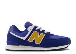 New Balance: Синие кроссовки  574