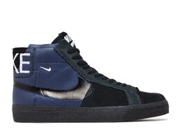 Nike: Синие кроссовки  Blazer Mid Premium