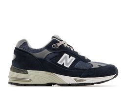 New Balance: Синие кроссовки  991