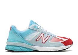 New Balance: Голубые кроссовки 