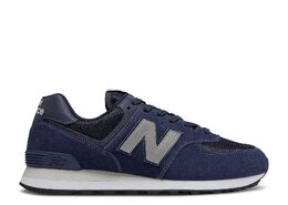 New Balance: Синие кроссовки  574