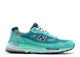 New Balance: Голубые кроссовки  992