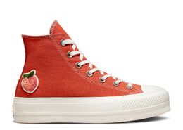 Converse: Красные кроссовки  Chuck Taylor All Star Lift