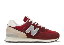 New Balance: Красные кроссовки  574