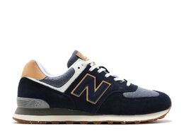 New Balance: Синие кроссовки  574