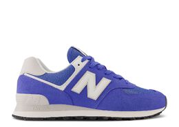 New Balance: Голубые кроссовки  574