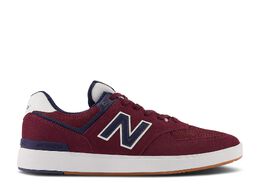 New Balance: Бордовые кроссовки  574