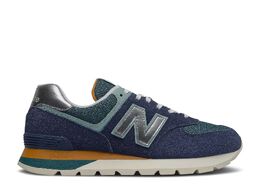 New Balance: Синие кроссовки  574