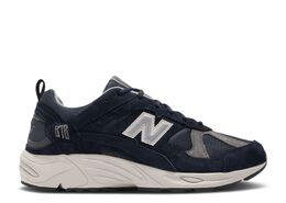 New Balance: Синие кроссовки 