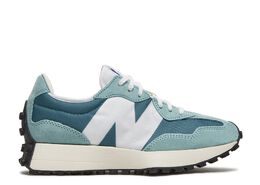 New Balance: Голубые кроссовки  327