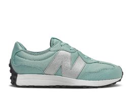 New Balance: Голубые кроссовки  327