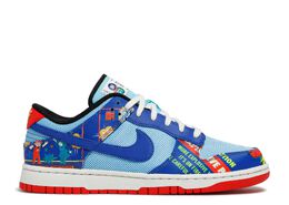 Nike: Синие кроссовки  Dunk Low