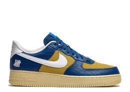 Nike: Синие кроссовки Air Force 1 Low