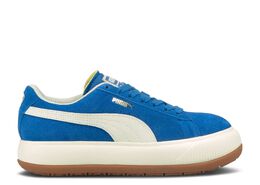 PUMA: Голубые кроссовки  Suede Mayu Up