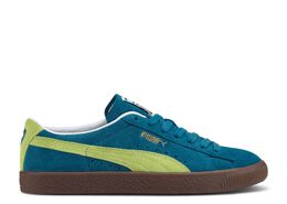 PUMA: Голубые кроссовки  Suede