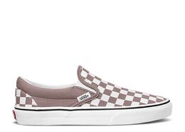 Vans: Коричневые кроссовки  Classic Slip On Checkerboard