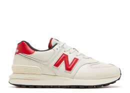 New Balance: Белые кроссовки  574