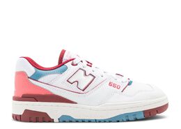 New Balance: Розовые кроссовки  550