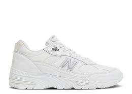 New Balance: Белые кроссовки  991