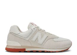 New Balance: Белые кроссовки  574