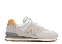 New Balance: Бежевые кроссовки  574