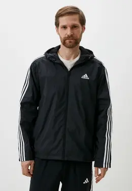 adidas: Чёрная куртка 