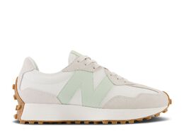 New Balance: Серебристые кроссовки  327